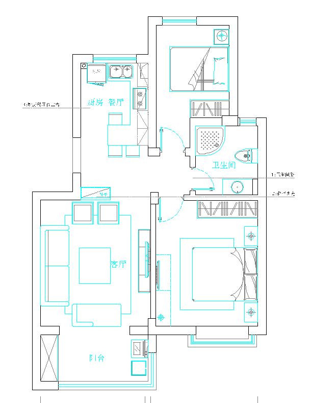 平面布置图 户型分析